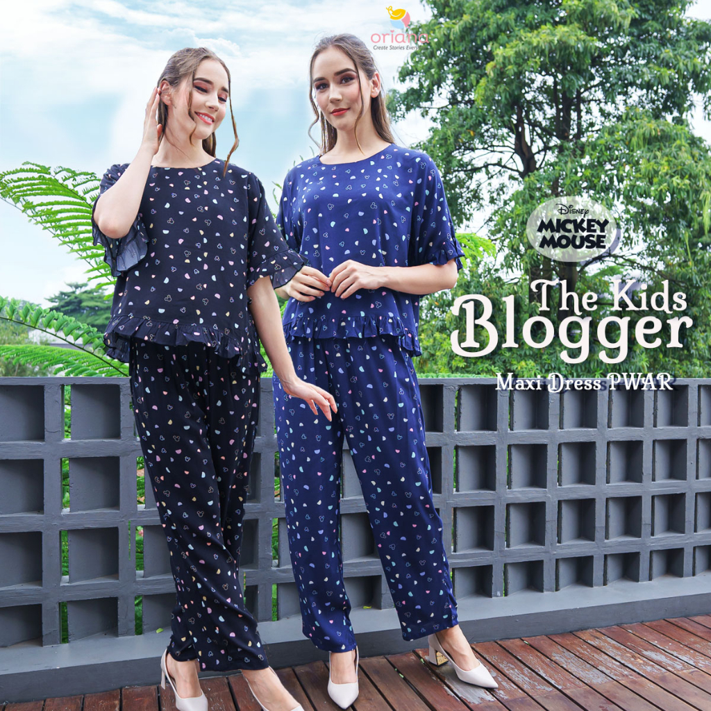 Oriana Sleepwear Pajamas PWAR Mickey Mouse Kiss Blogger Series