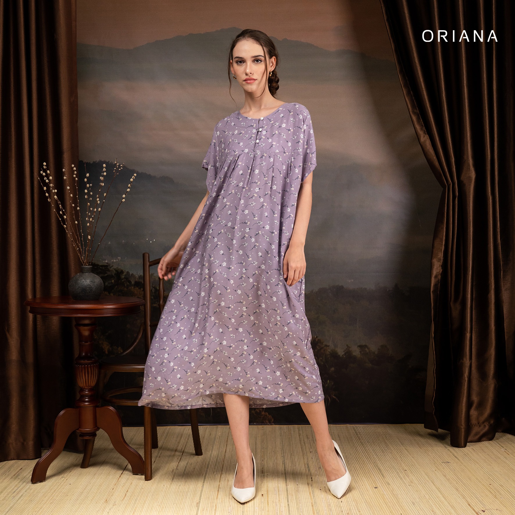 Oriana Homewear Maxi Dress Daster Busui Xavia Series
