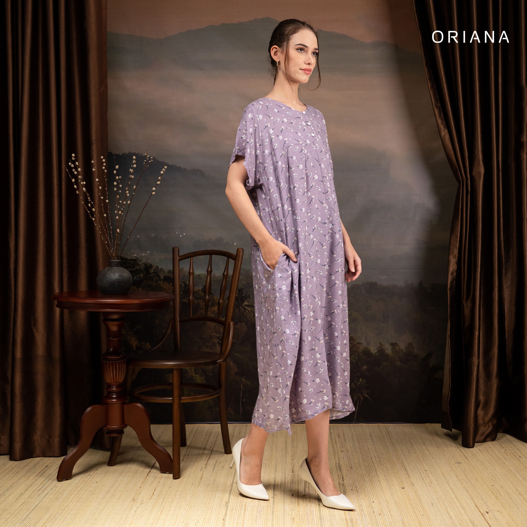 Oriana Homewear Maxi Dress Daster Busui Xavia Series