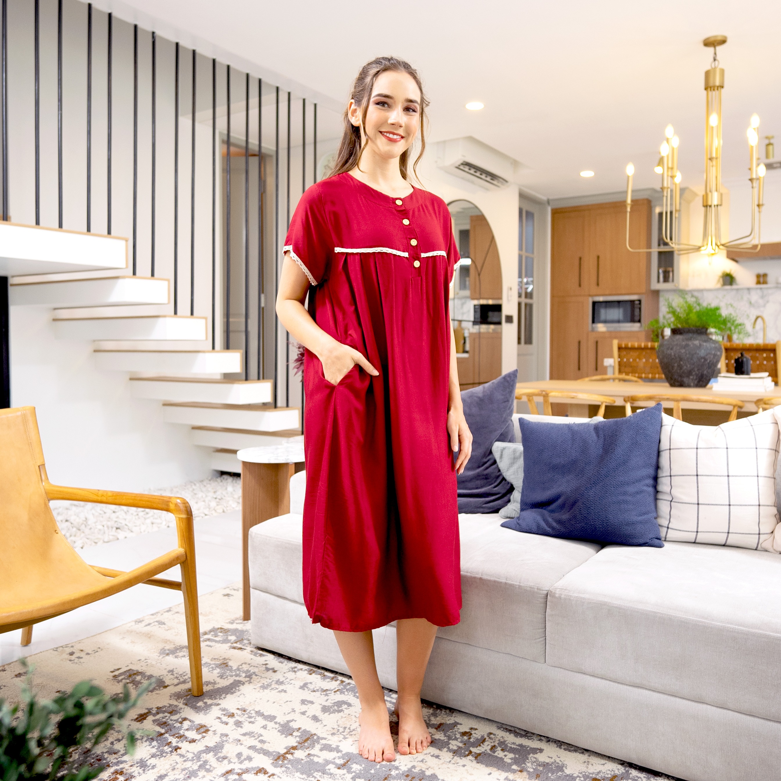 Oriana Home Dress Polos Busui Friendly