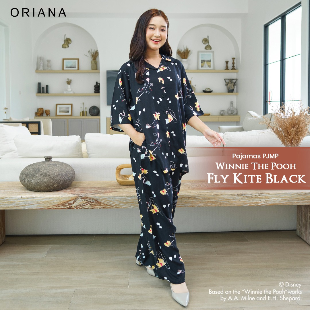Oriana Sleepwear Pajamas PJMP Winnie Fly Kite Allsize