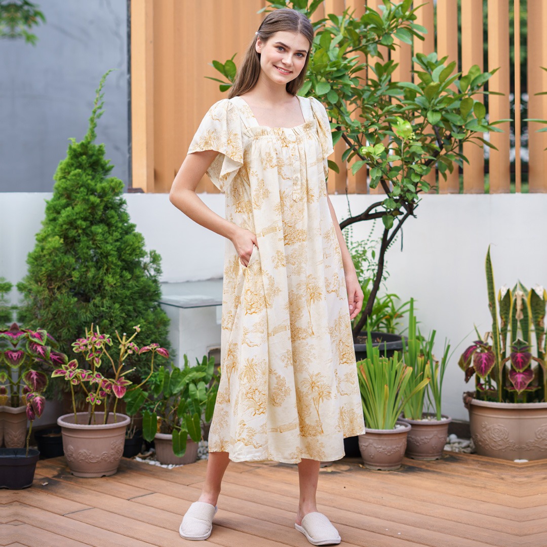 Oriana Homewear Long Dress Daster LDDK Daizy Series
