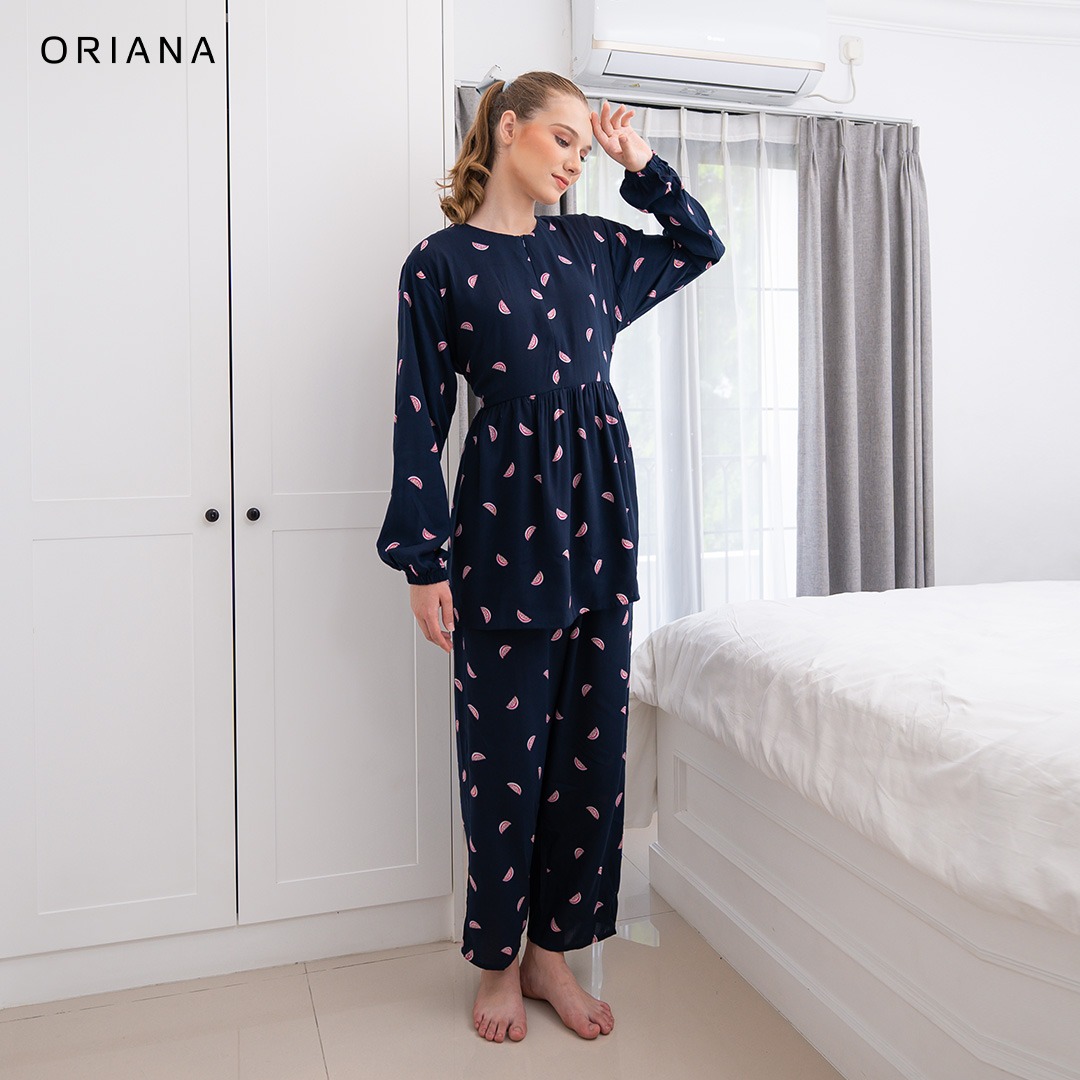 Oriana Sleepwear Piyama Long Sleeve Calla Series