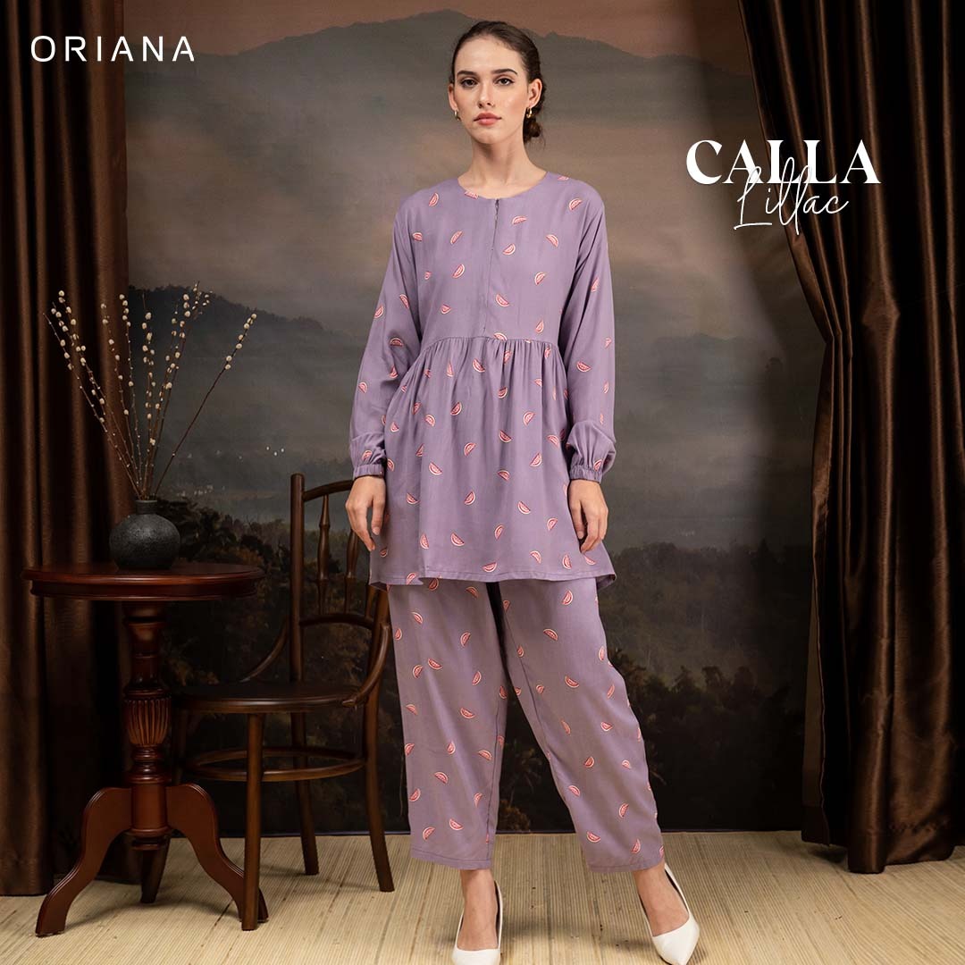 Oriana Sleepwear Piyama Long Sleeve Calla Series