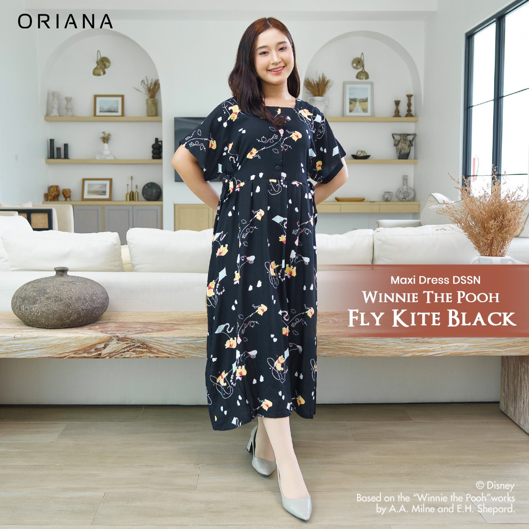 Oriana Homewear Maxi Dress DSSN Winnie Fly Kite Allsize