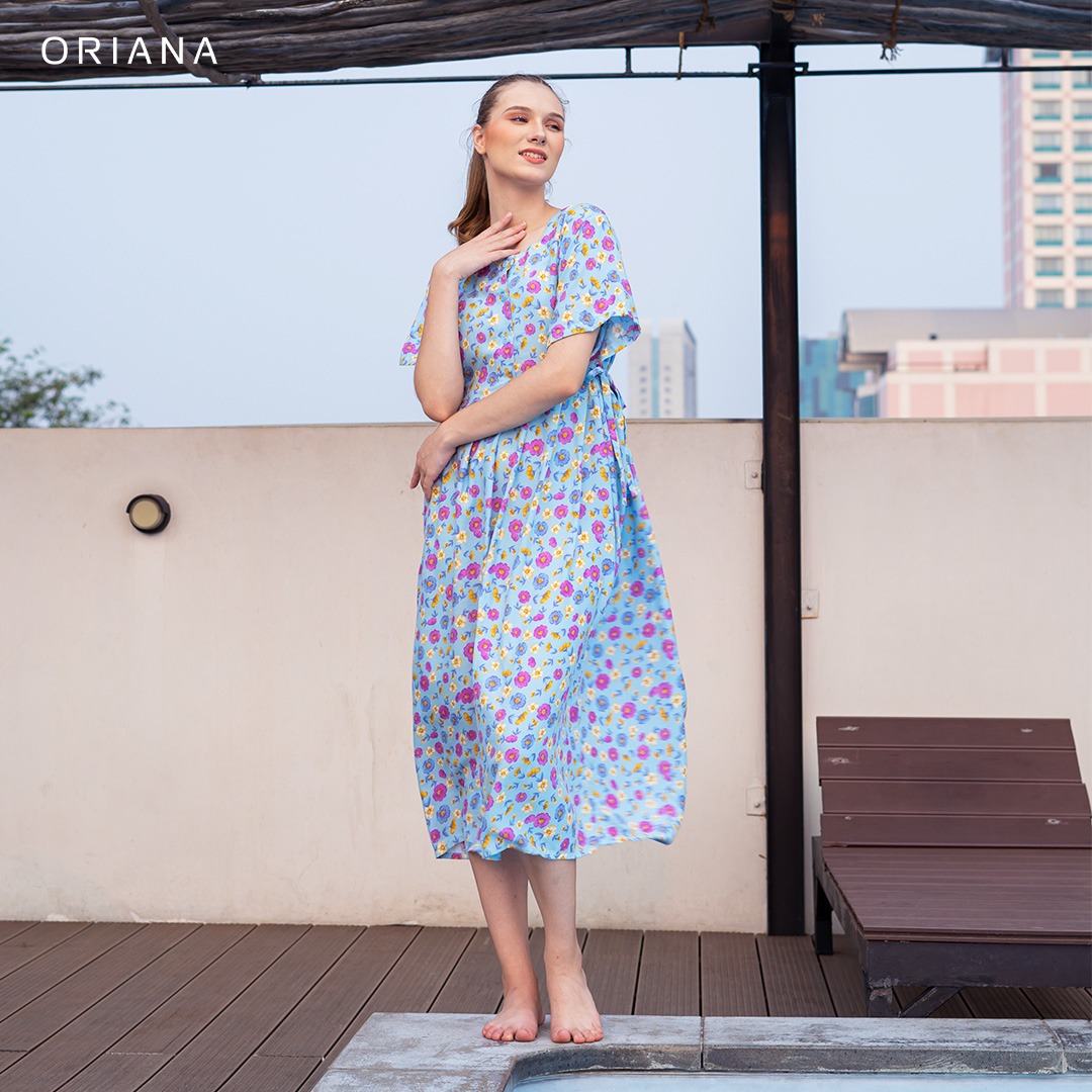 Oriana Homewear Maxi Dress Daster Selia Series