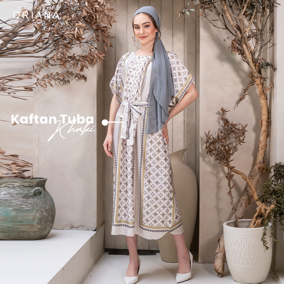 Oriana Dailywear Kaftan Tali Jema Rayon Satin Tuba Allsize
