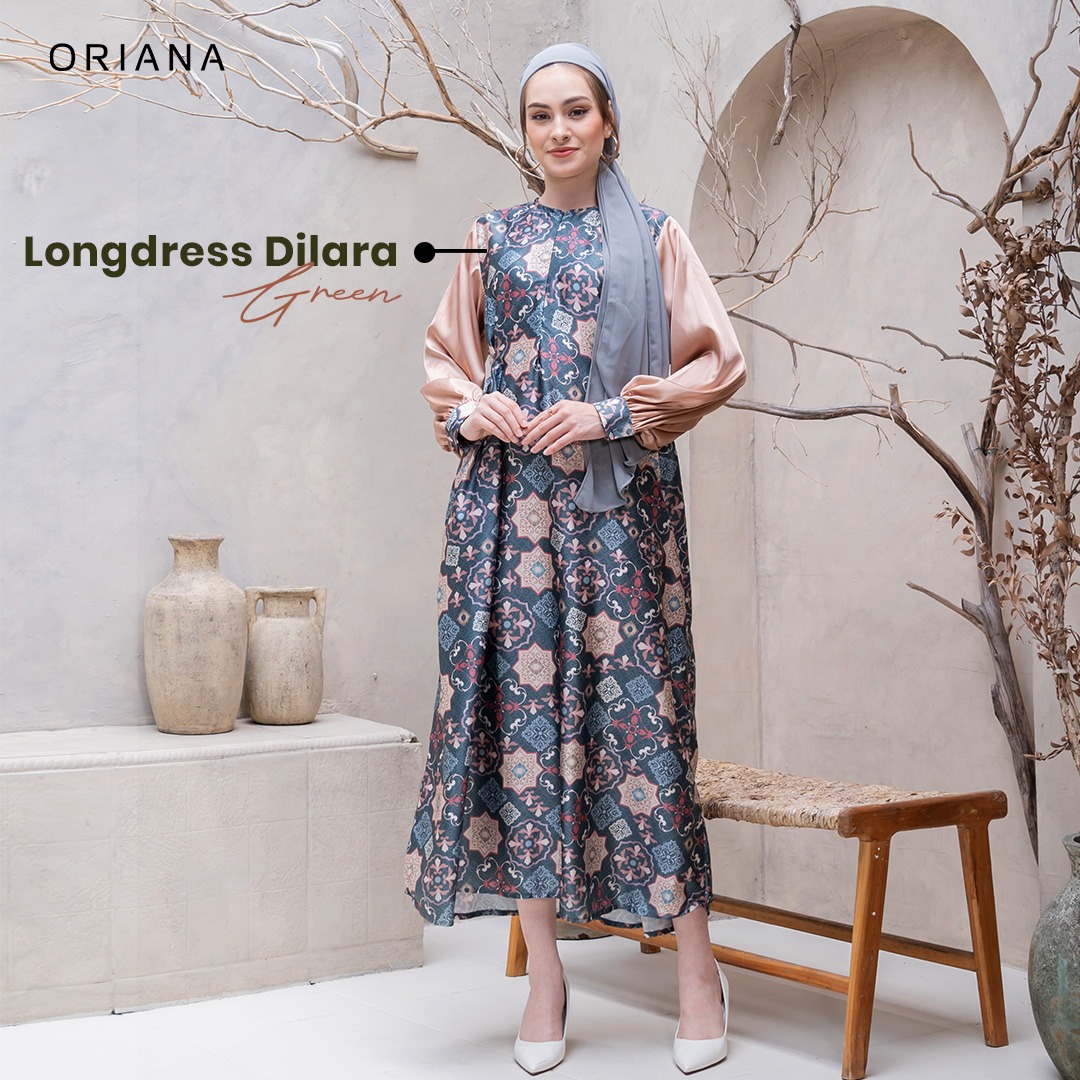 Oriana Dailywear Long Dress Amany Armani Silk Dilara Allsize