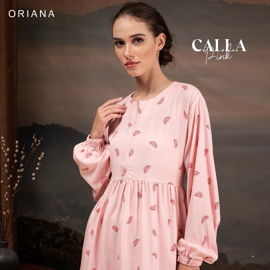 Oriana Sleepwear Piyama Long Sleeve Calla Series