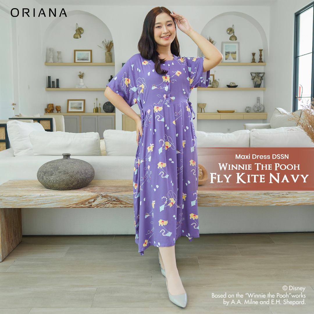 Oriana Homewear Maxi Dress DSSN Winnie Fly Kite Allsize