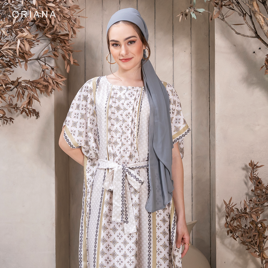 Oriana Dailywear Kaftan Tali Jema Rayon Satin Tuba Allsize