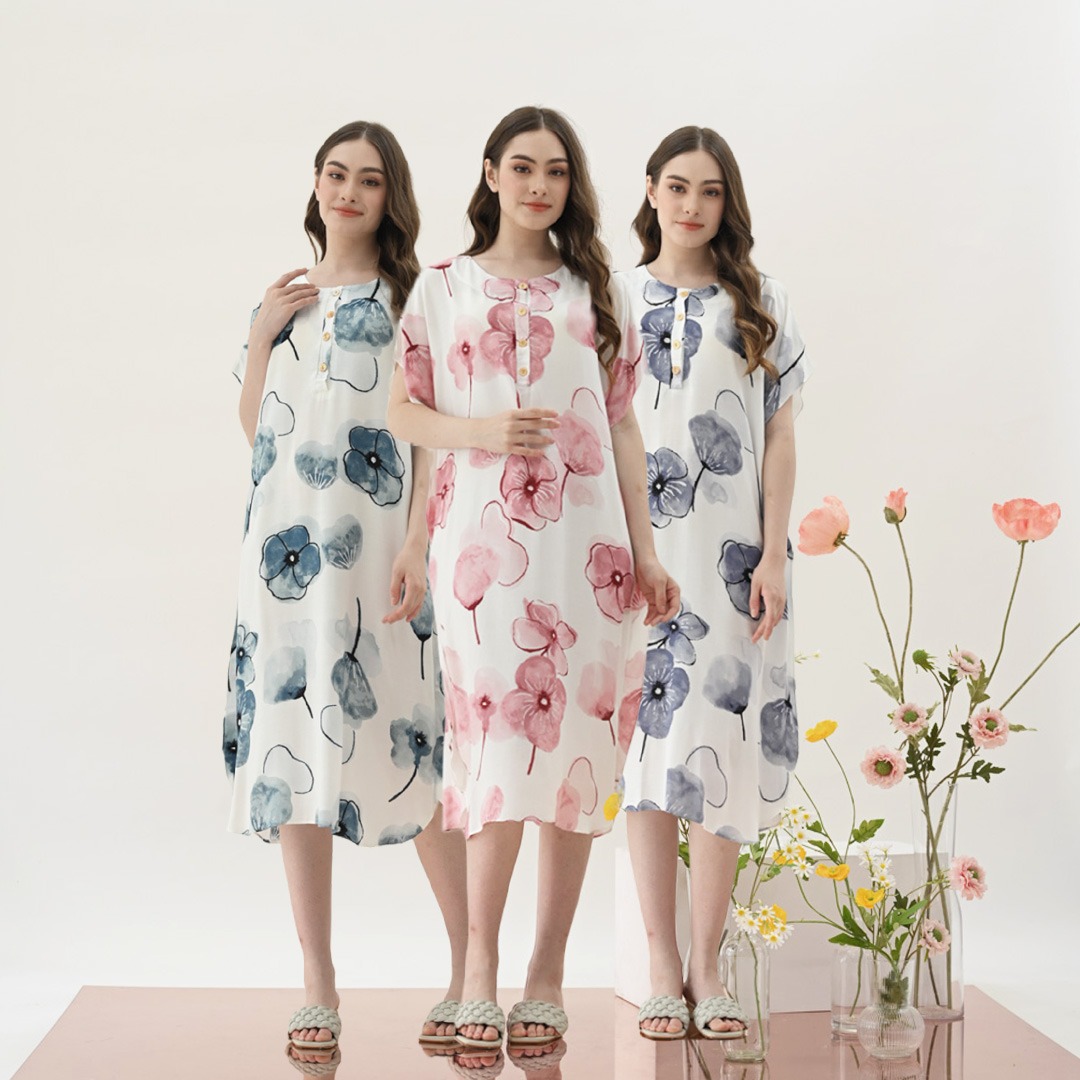 Oriana Homewear Daster Pendek Busui Kaftan Lyan Series