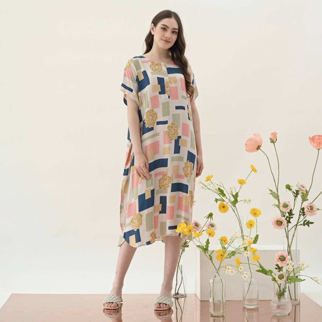 Oriana Homewear Daster Pendek Busui Kaftan Yesly Series