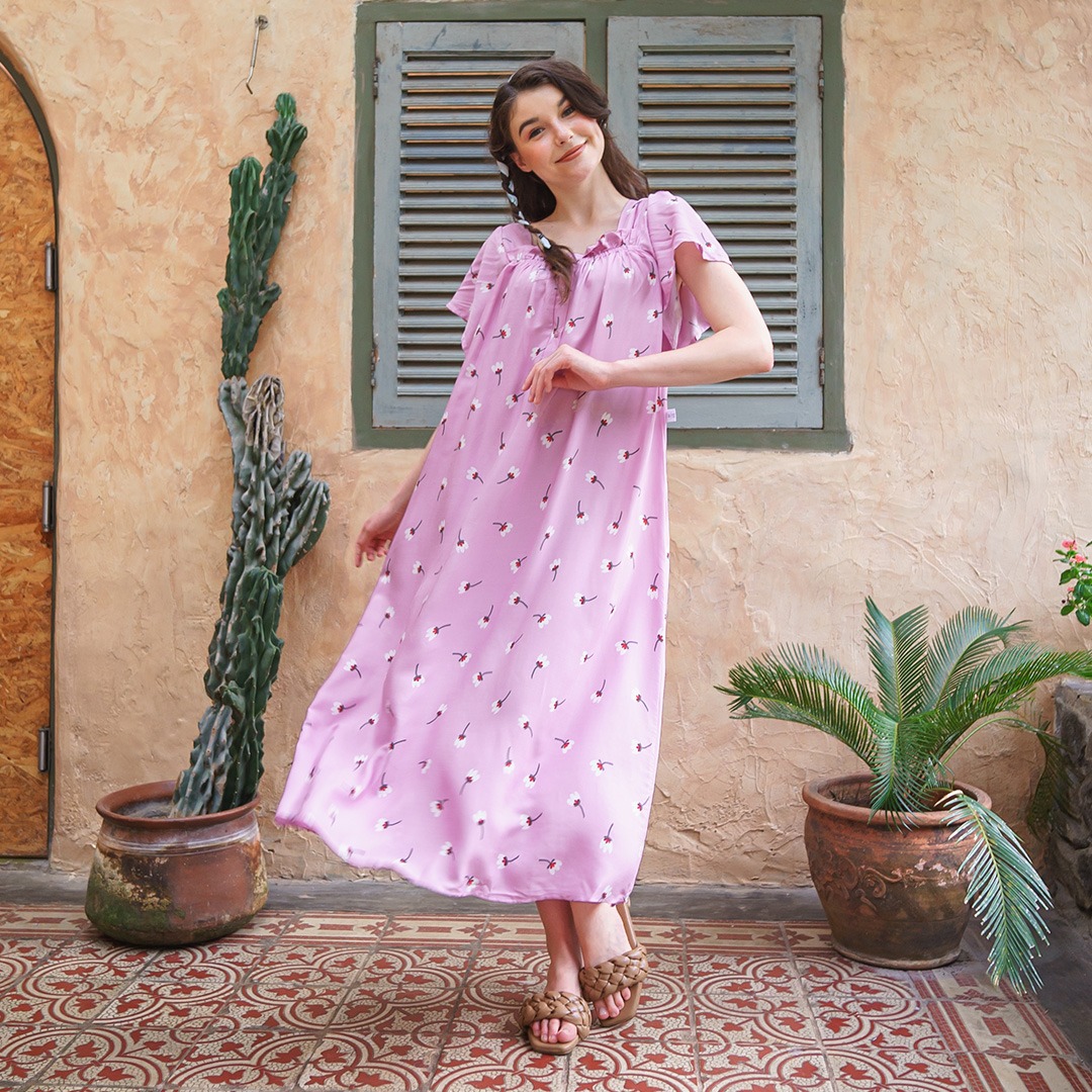 Oriana Homewear Maxi Dress Daster Busui Roselli Series