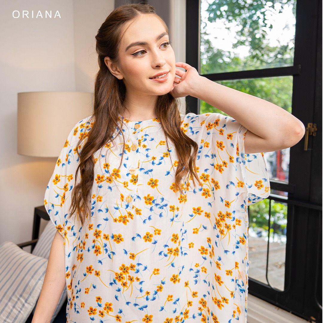 Oriana Homewear Daster Pendek Busui Kaftan Alana Series
