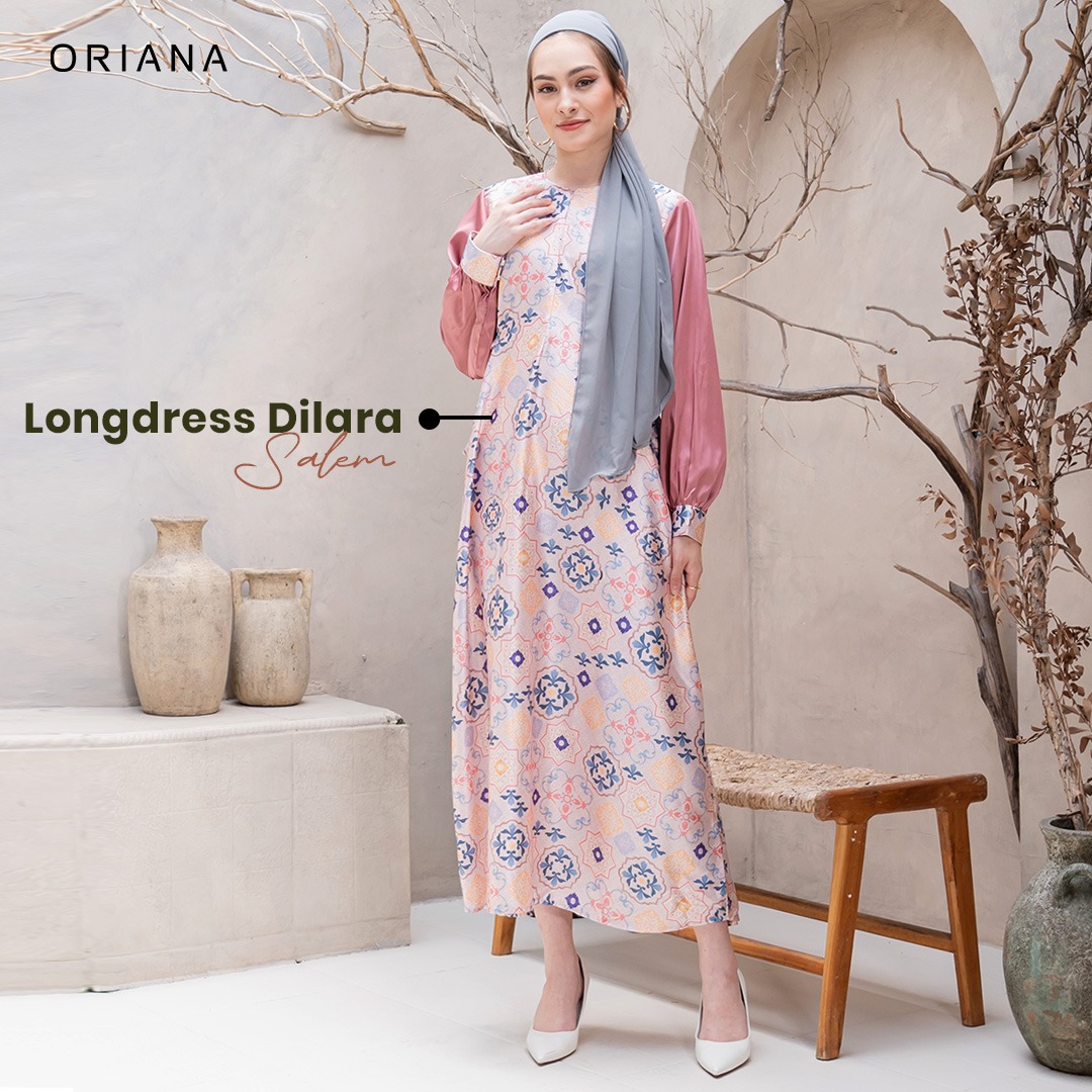 Oriana Dailywear Long Dress Amany Armani Silk Dilara Allsize