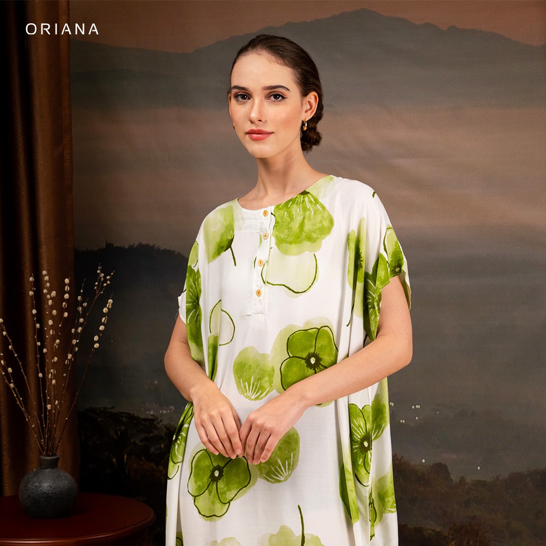 Oriana Homewear Daster Pendek Busui Kaftan Lyan Series