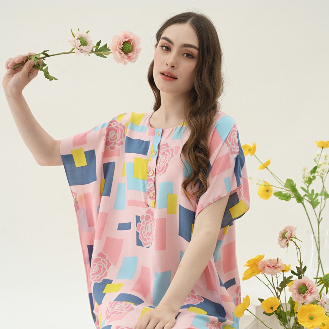Oriana Homewear Daster Pendek Busui Kaftan Yesly Series