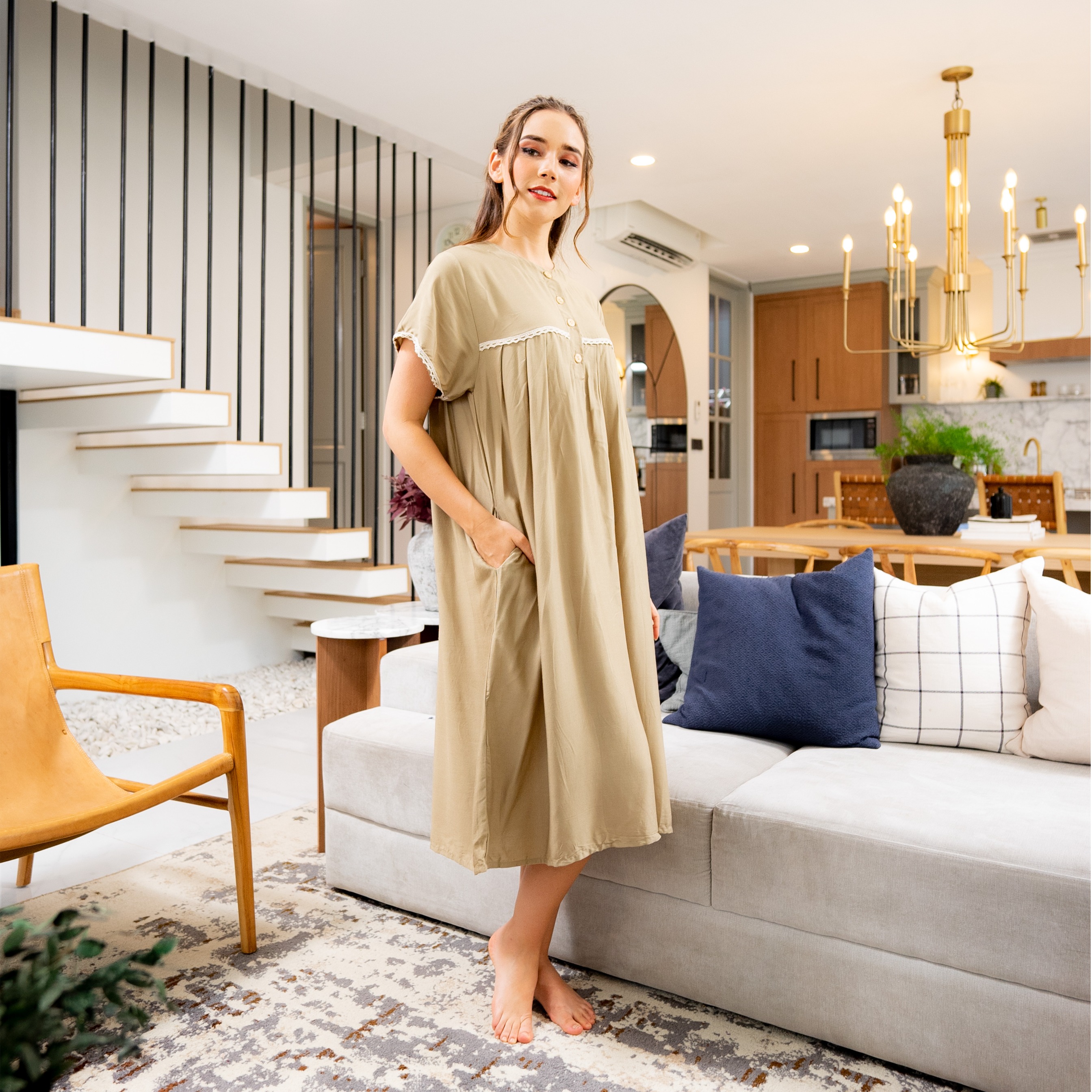 Oriana Home Dress Polos Busui Friendly