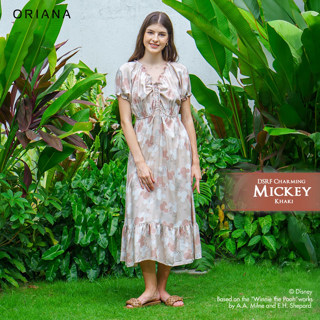 Oriana Homewear Maxi Dress DSRF Mickey Mouse Charming Mickey Series
