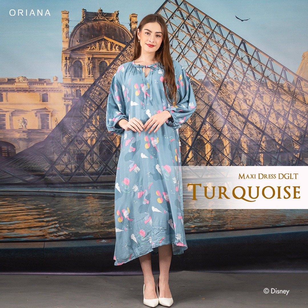 Oriana Homewear Maxi Dress-DGLT Mickey Mixology Allsize