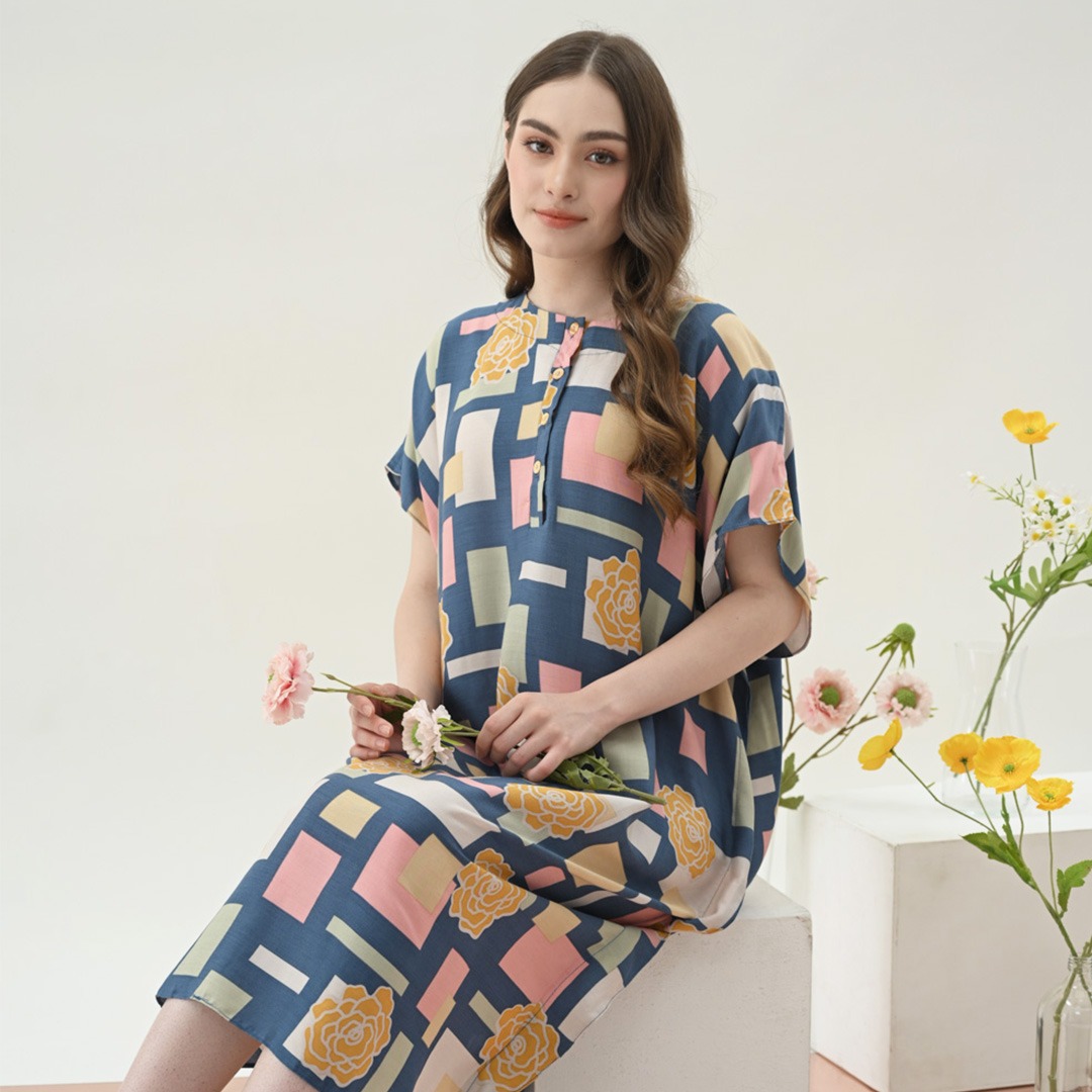 Oriana Homewear Daster Pendek Busui Kaftan Yesly Series