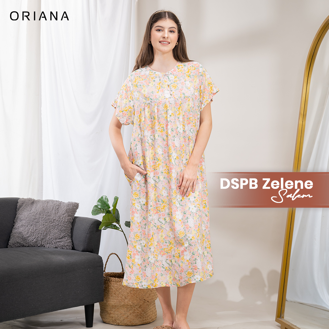 Oriana Homewear Maxi Dress Daster Zelene Series