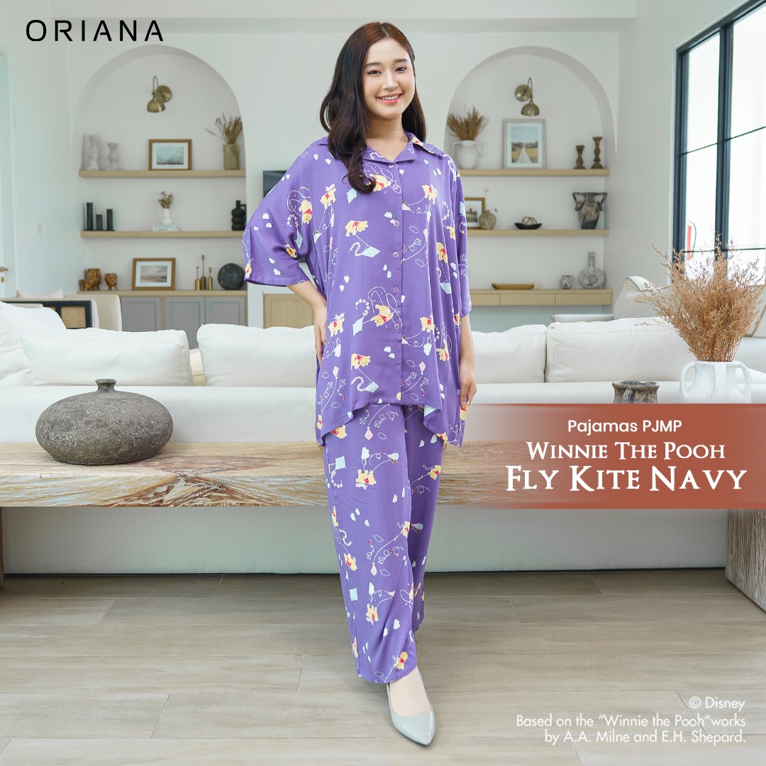 Oriana Sleepwear Pajamas PJMP Winnie Fly Kite Allsize