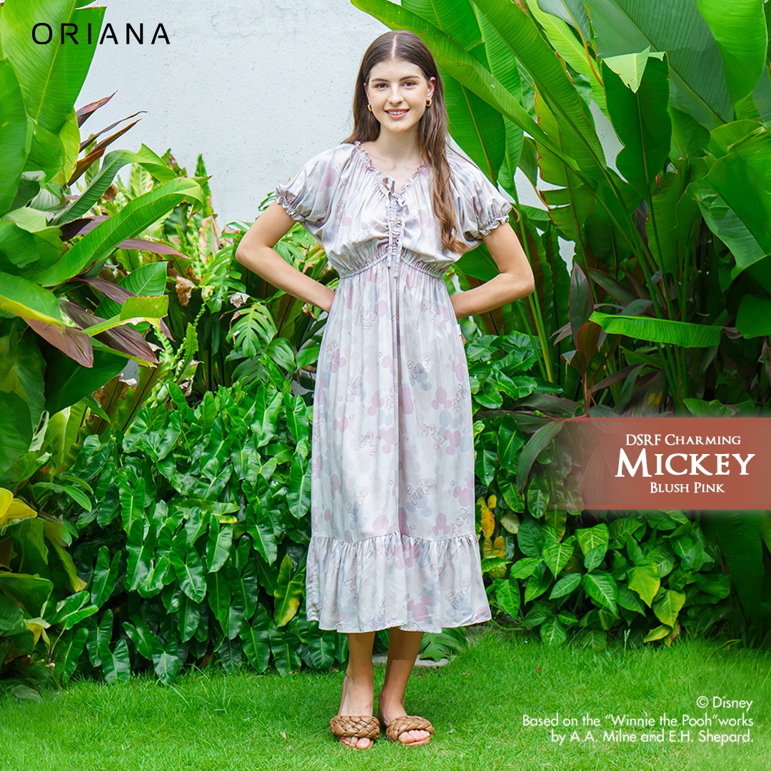 Oriana Homewear Maxi Dress DSRF Mickey Mouse Charming Mickey Series