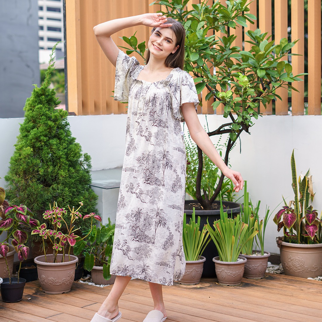 Oriana Homewear Long Dress Daster LDDK Daizy Series