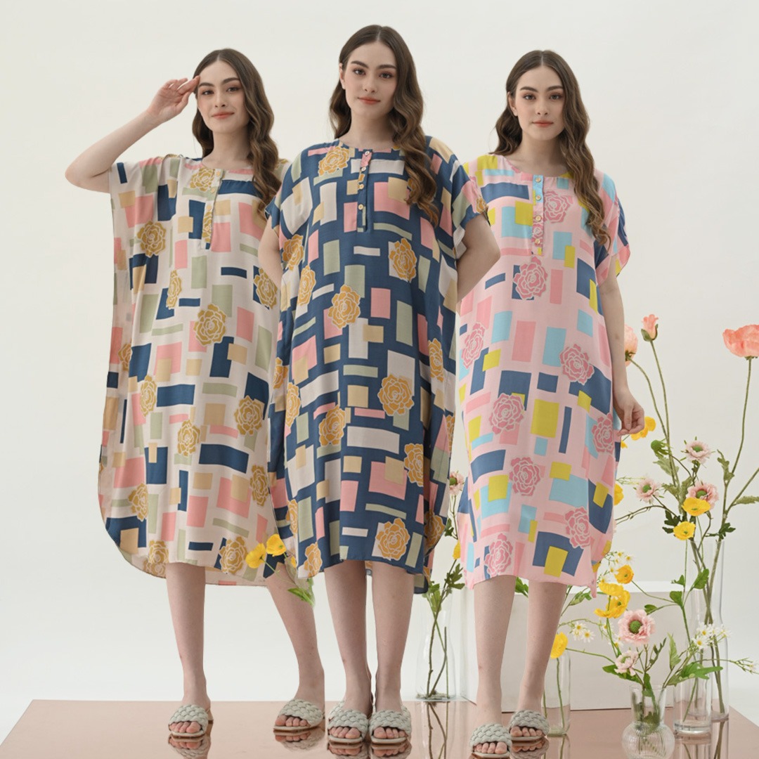 Oriana Homewear Daster Pendek Busui Kaftan Yesly Series