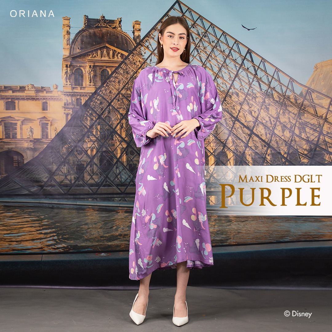 Oriana Homewear Maxi Dress-DGLT Mickey Mixology Allsize