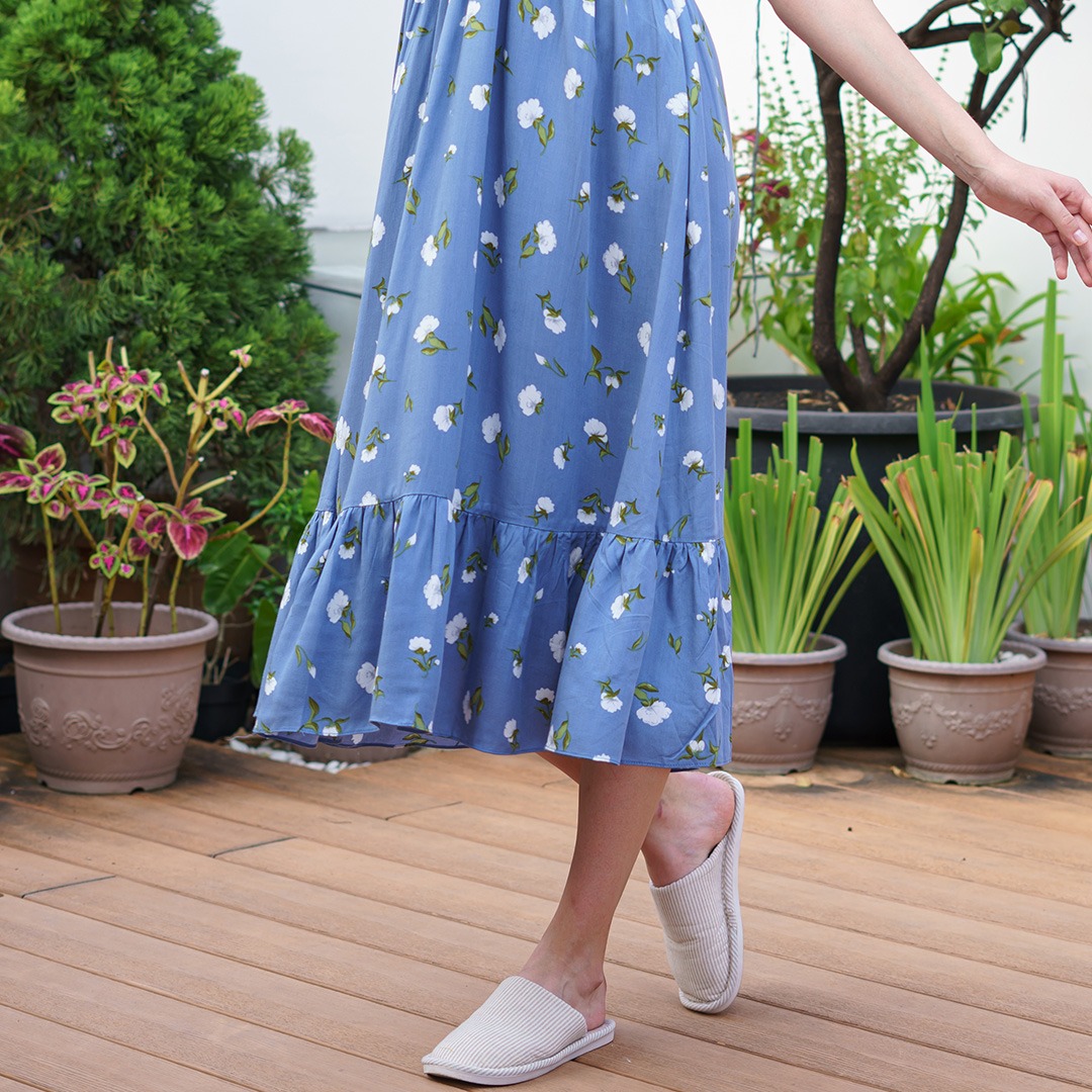 Oriana Homewear Maxi Dress Daster Serut Arnia Series