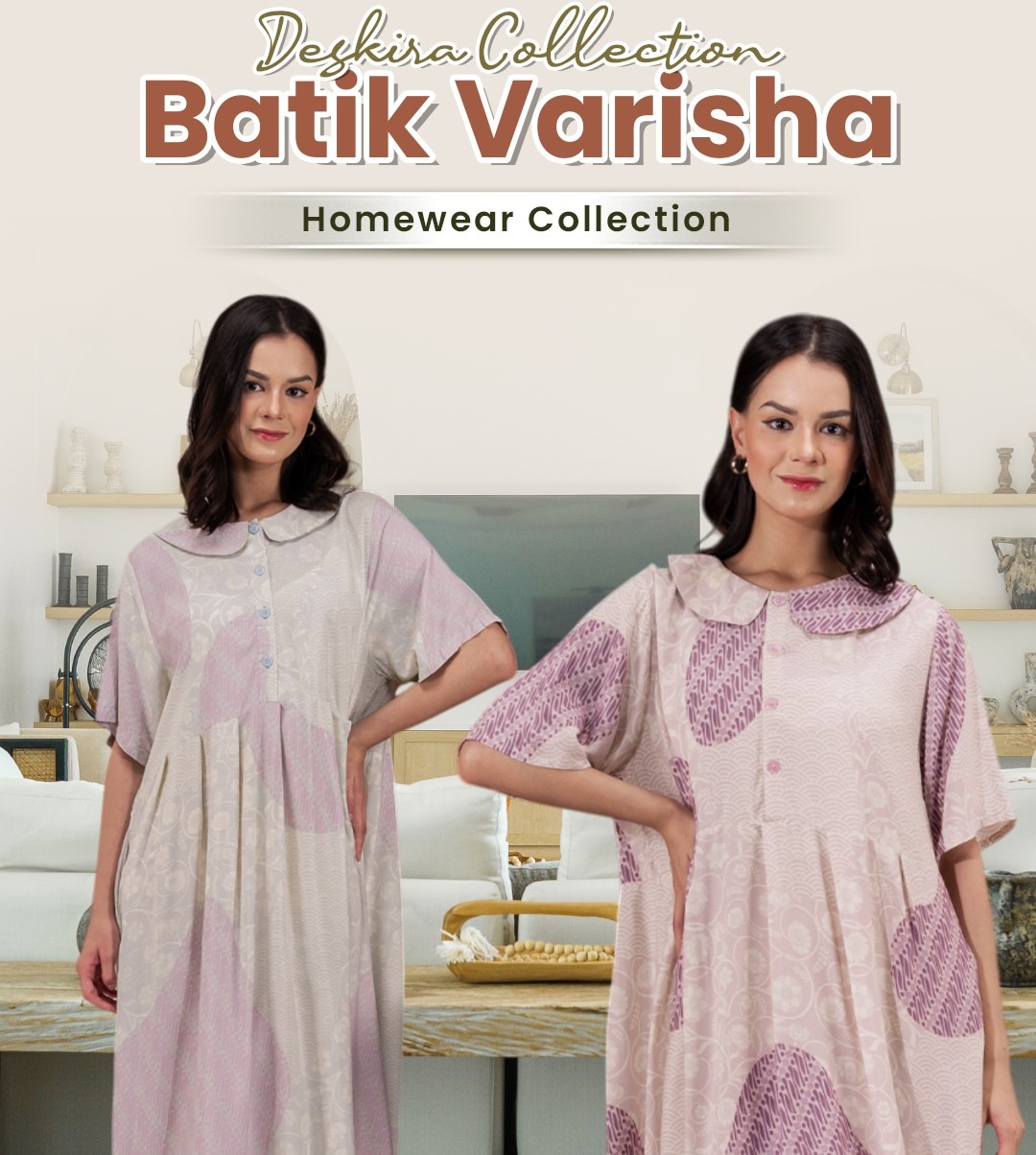 Oriana Homewear Daster Busui Deskira Batik Varisha Series