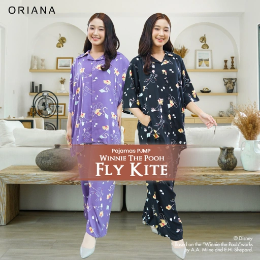 Oriana Sleepwear Pajamas PJMP Winnie Fly Kite Allsize