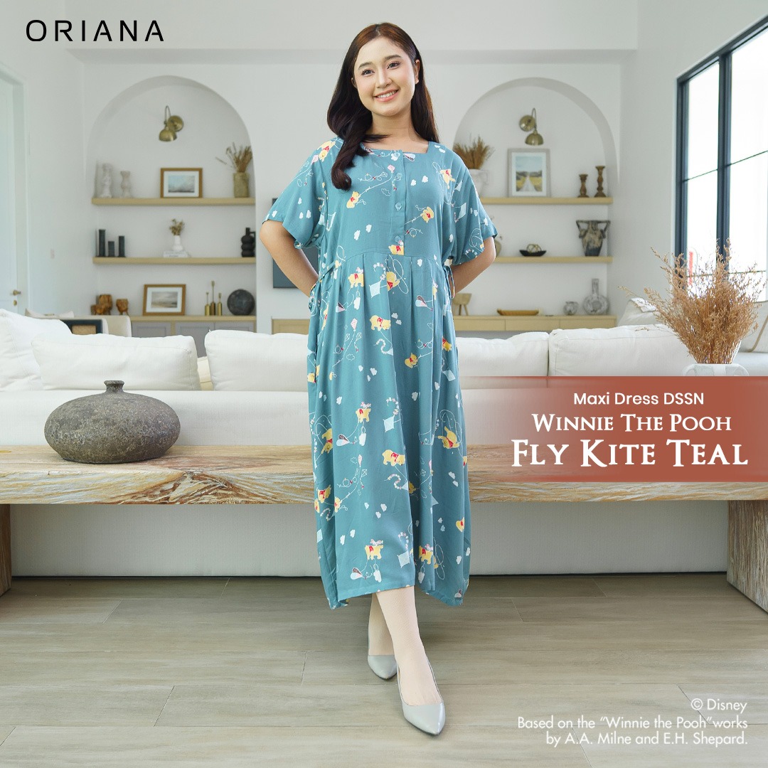 Oriana Homewear Maxi Dress DSSN Winnie Fly Kite Allsize
