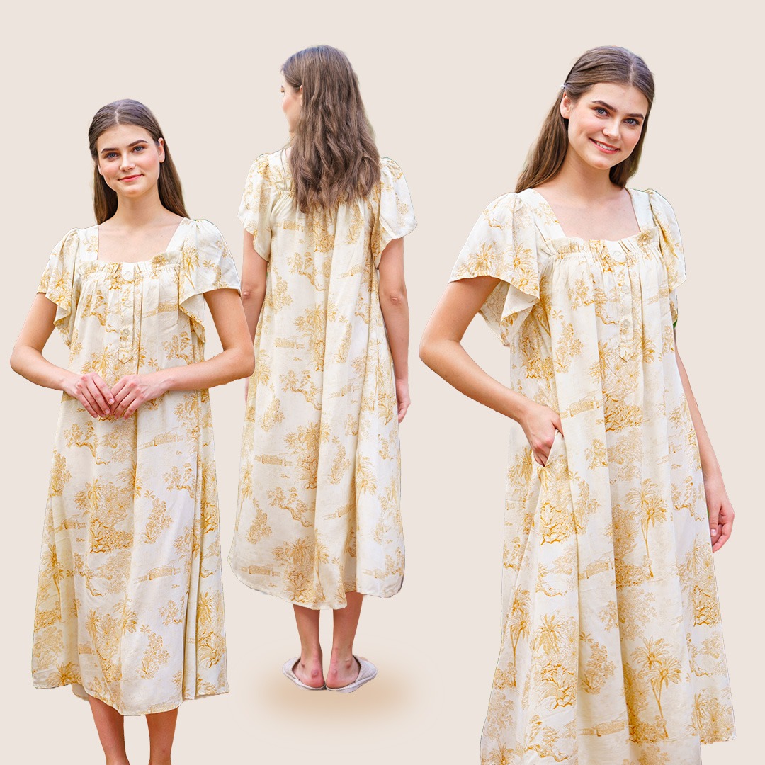 Oriana Homewear Long Dress Daster LDDK Daizy Series