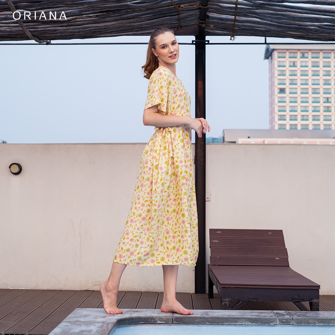 Oriana Homewear Maxi Dress Daster Selia Series