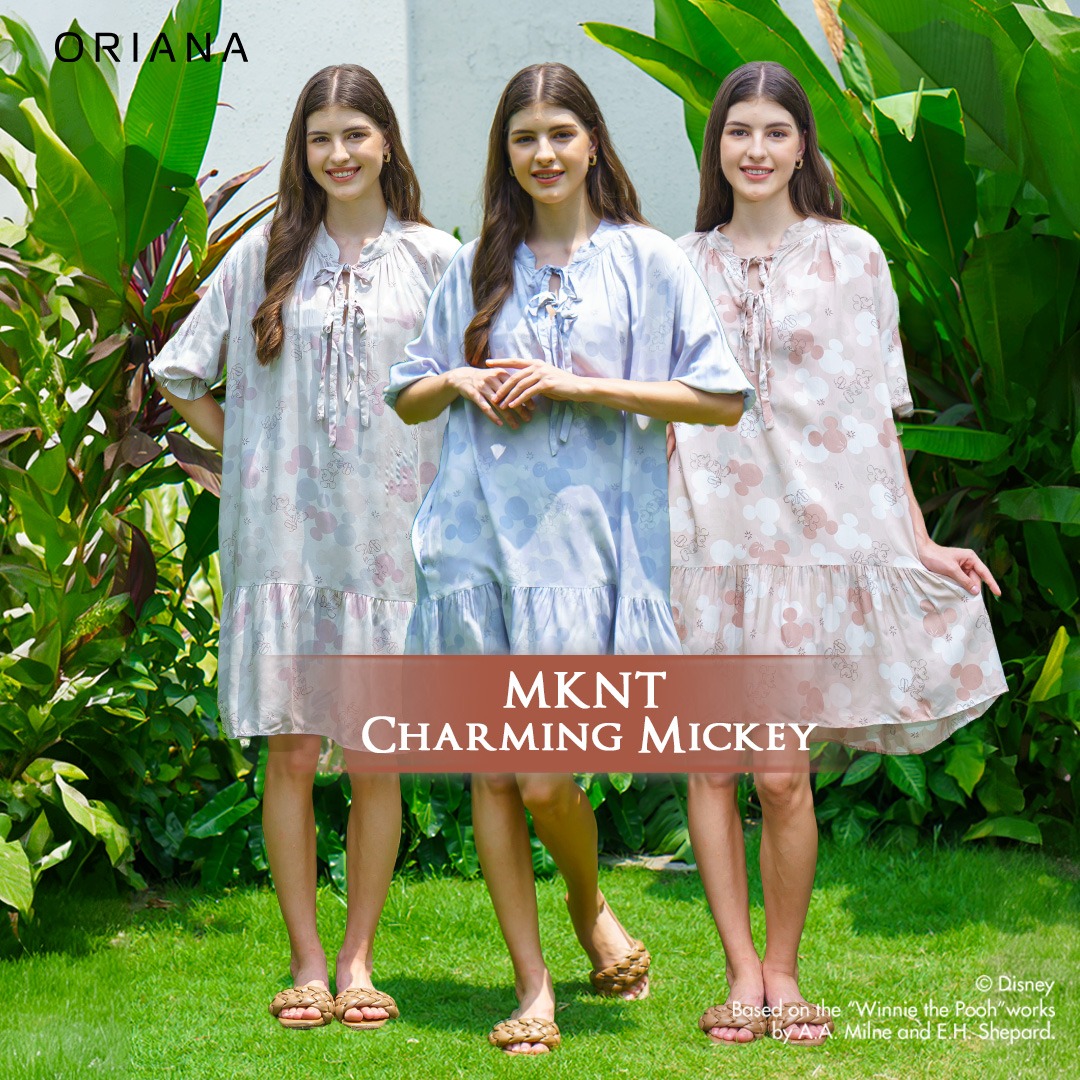 Oriana Homewear Maxi Dress MKNT Mickey Mouse Charming Mickey Series