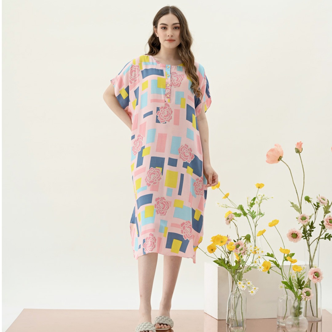 Oriana Homewear Daster Pendek Busui Kaftan Yesly Series