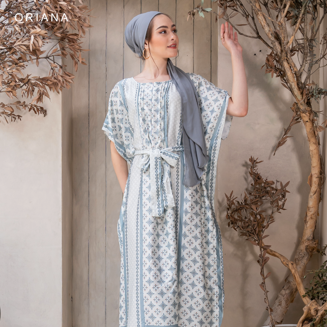 Oriana Dailywear Kaftan Tali Jema Rayon Satin Tuba Allsize
