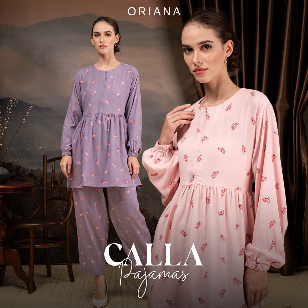 Oriana Sleepwear Piyama Long Sleeve Calla Series