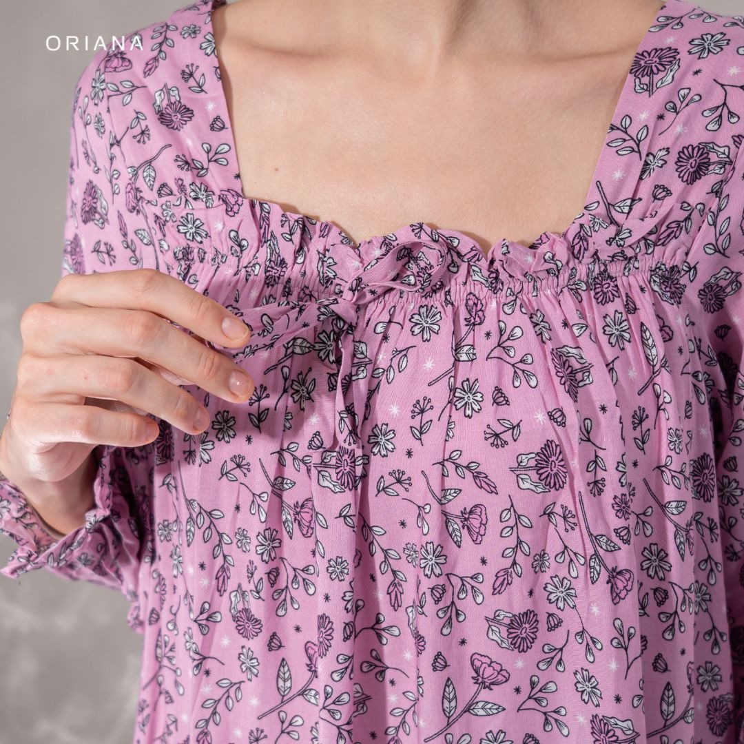 Oriana Homewear Maxi Dress Ayura Evalia Series