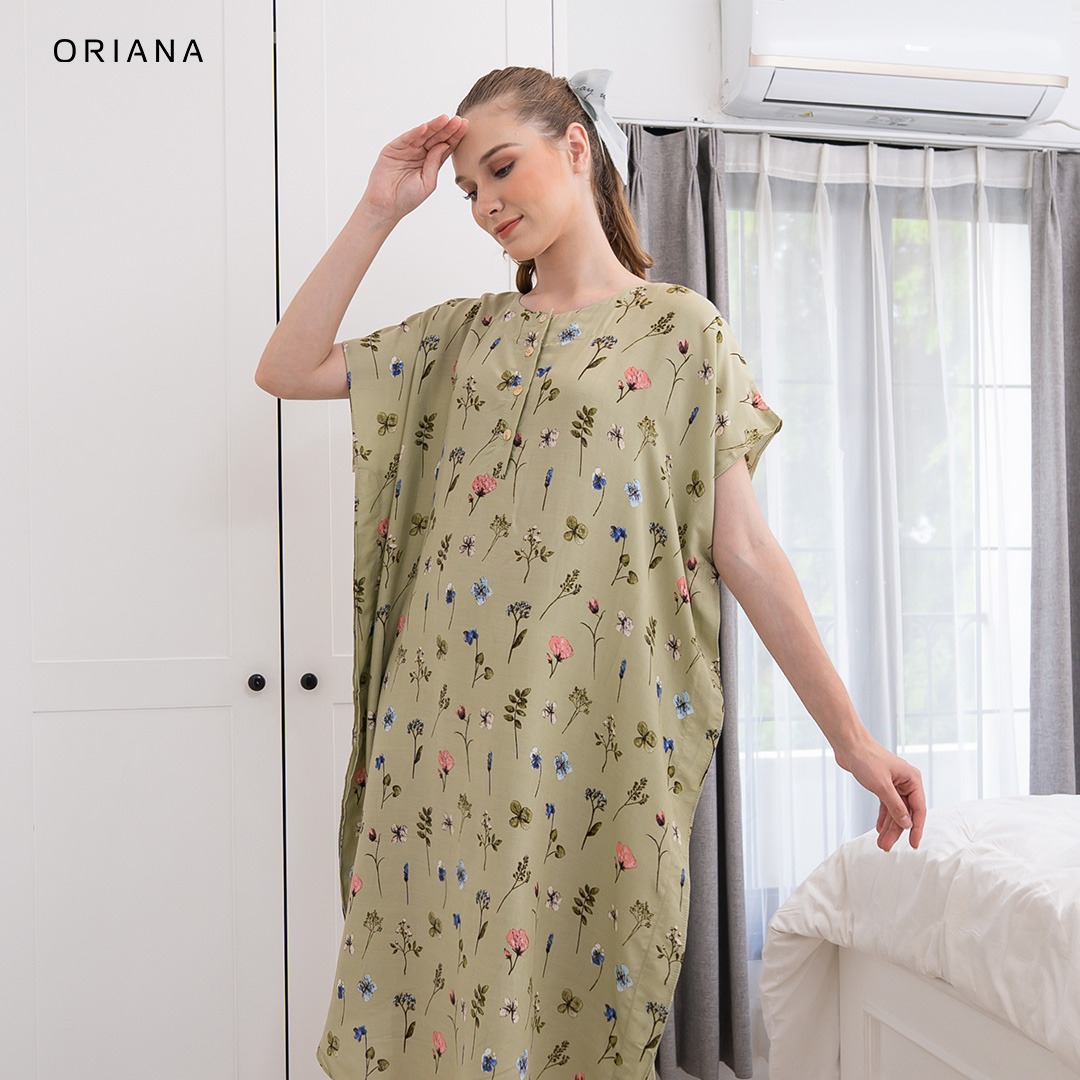 Oriana Homewear Daster Pendek Busui Kaftan Chloe Series