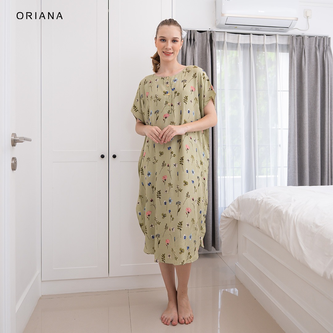 Oriana Homewear Daster Pendek Busui Kaftan Chloe Series