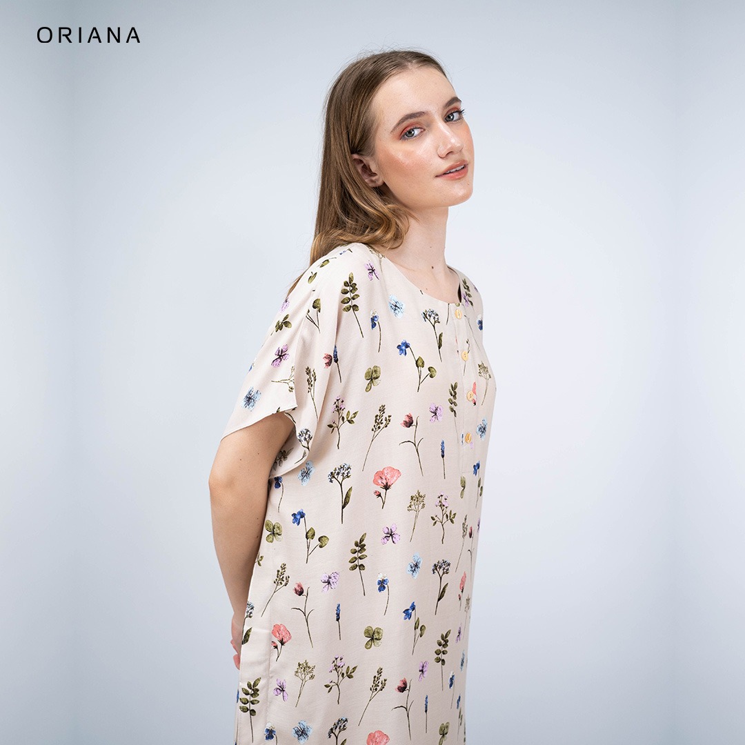 Oriana Homewear Daster Pendek Busui Kaftan Chloe Series
