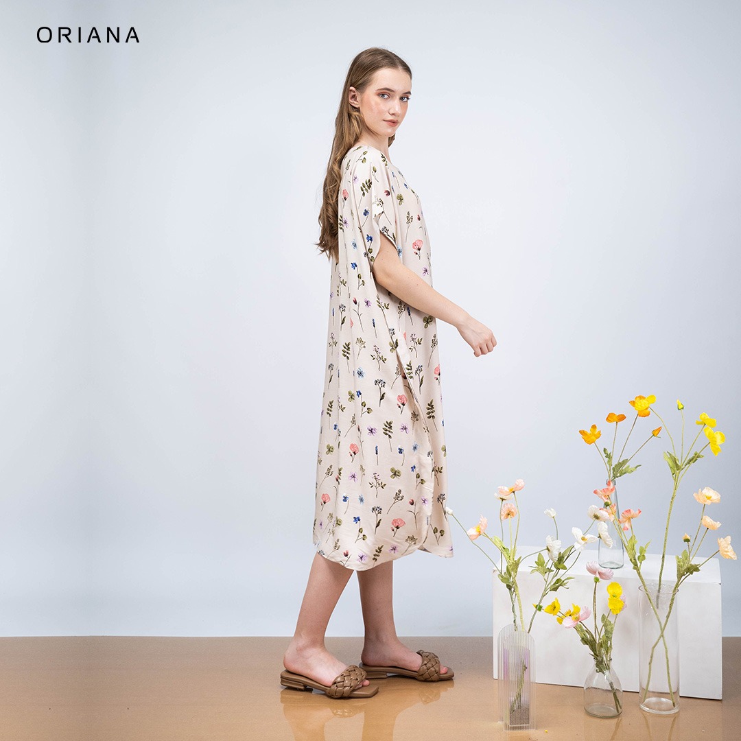 Oriana Homewear Daster Pendek Busui Kaftan Chloe Series