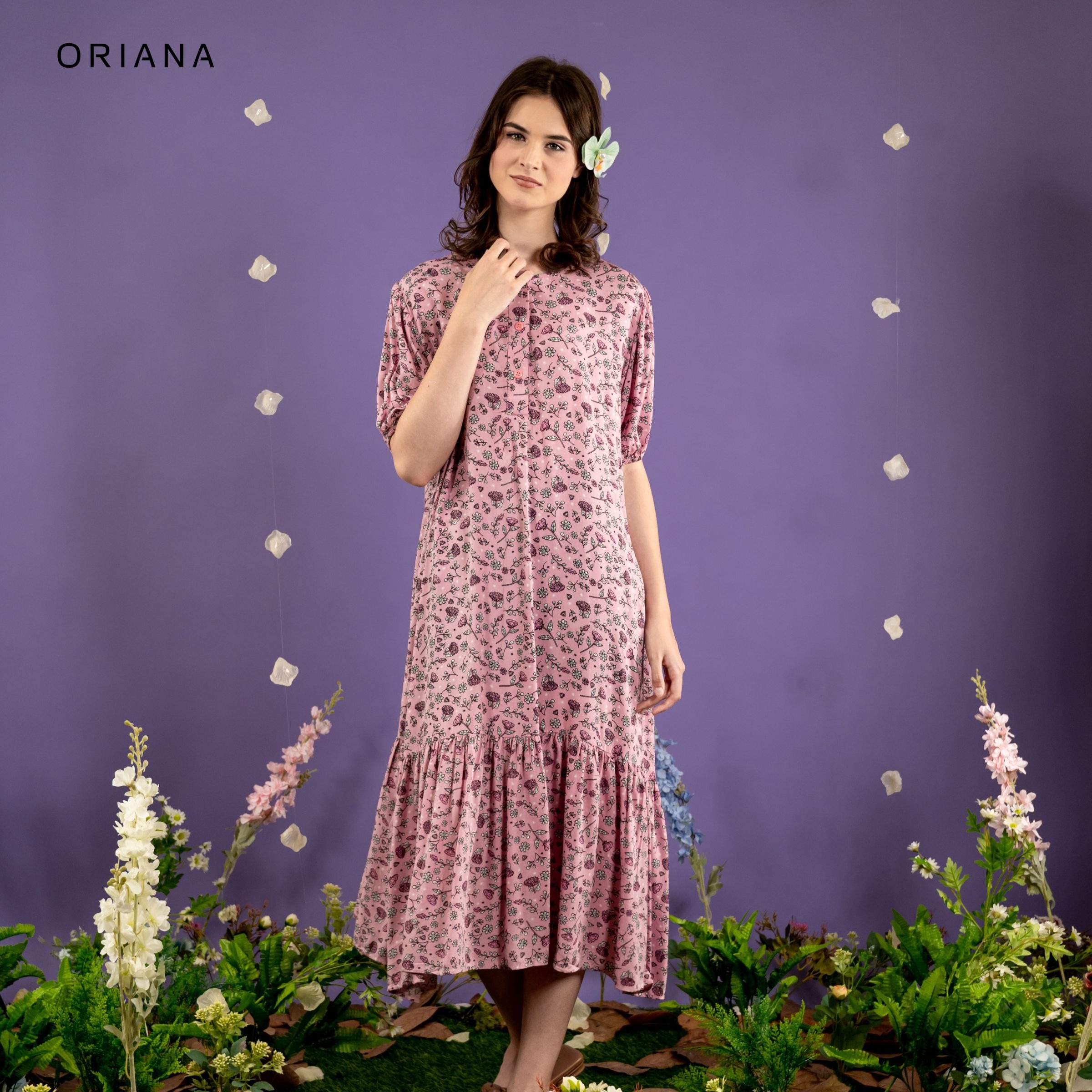 Oriana Homewear Maxi Dress Avanthi Evalia Series