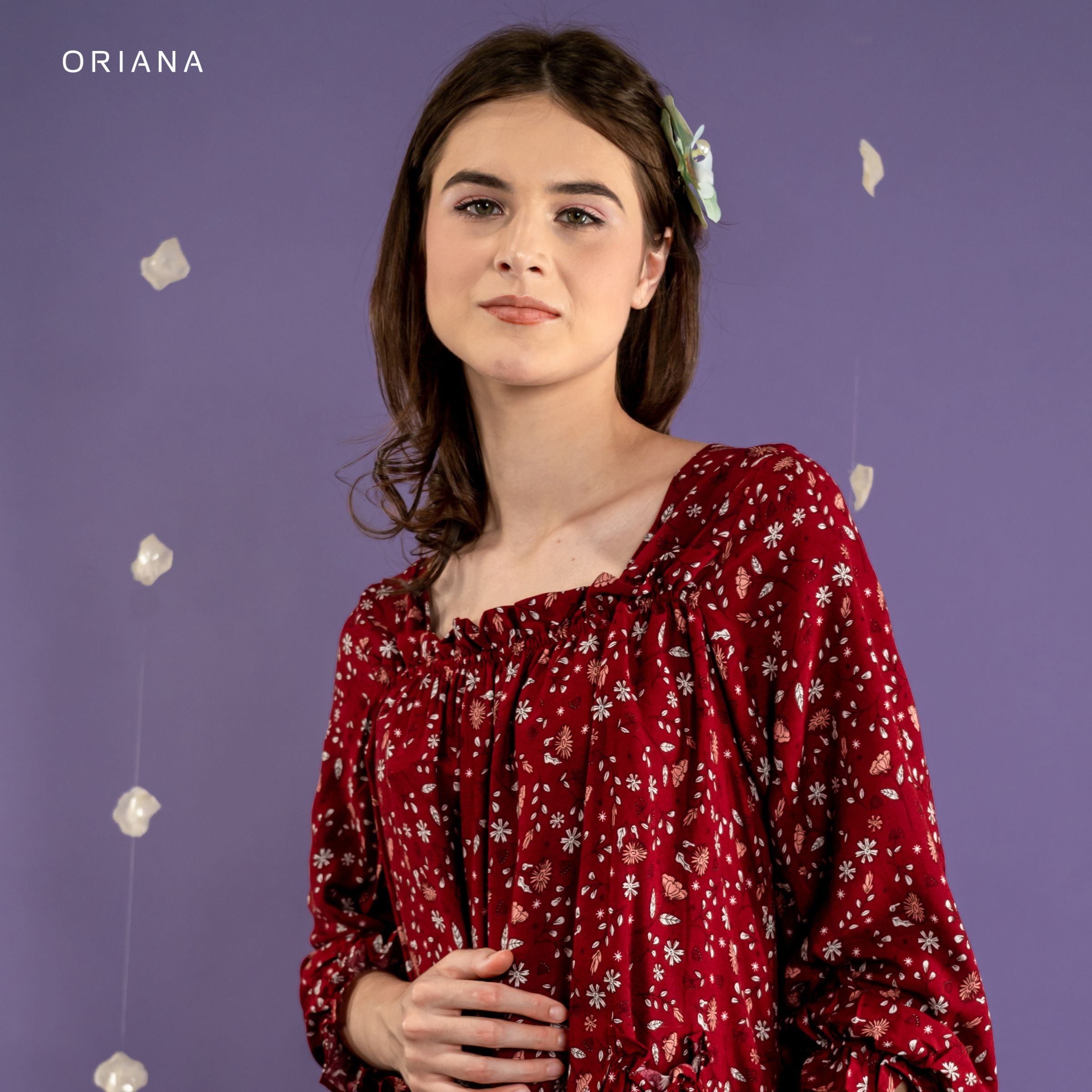 Oriana Homewear Maxi Dress Ayura Evalia Series