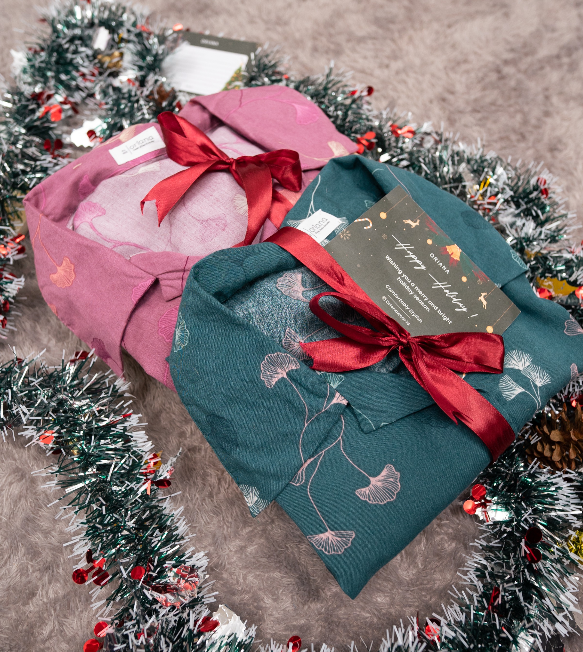 Oriana Gift Set Christmas Piyama Hampers Natal / Premium Hampers Natal-pajamas series